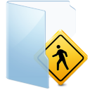 Blue Folder Public Icon